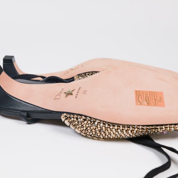 NWOB Christian Dior FW23 Crystal Embellished D-Envol Lace-Up Pump EU 36 - Picture 7 of 7